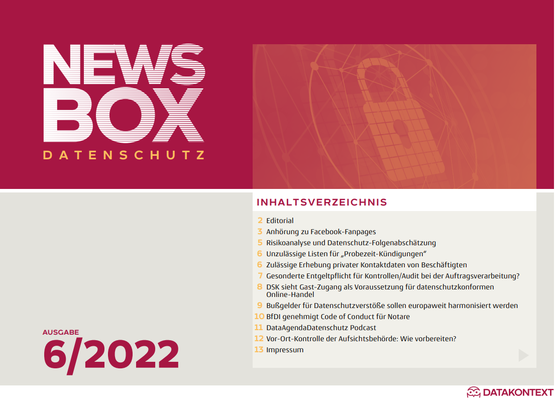 Datenschutz-Newsbox