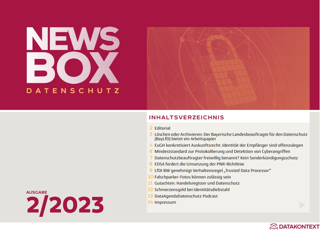 Datenschutz-Newsbox