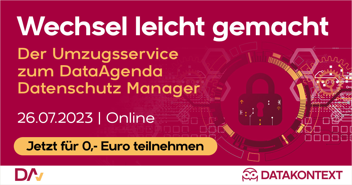 Umzugsservice zum DataAgenda Datenschutz Manager