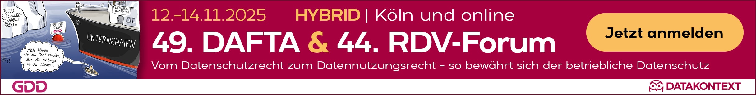Datenschutzkonferenz Dafta 2025