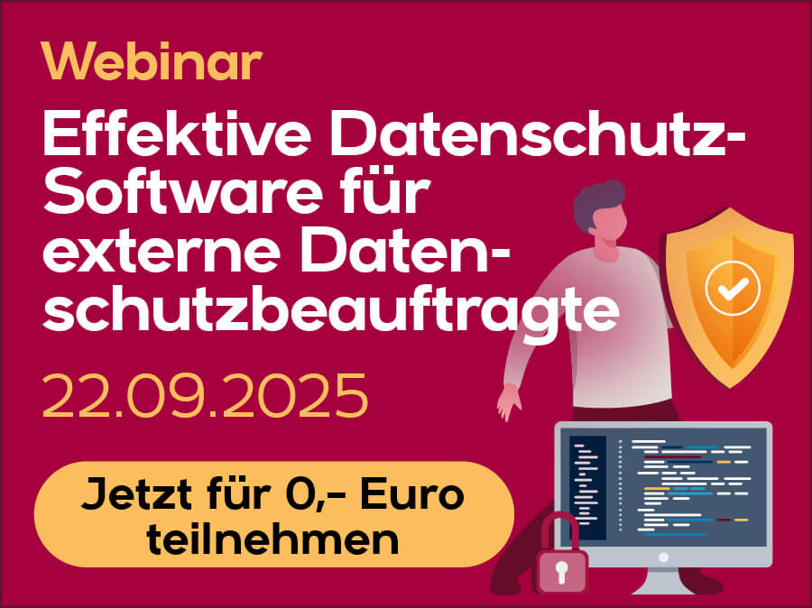 Ef­fek­ti­ve Da­ten­schutz-Soft­ware für ex­ter­ne Da­ten­schutz­be­auf­trag­te