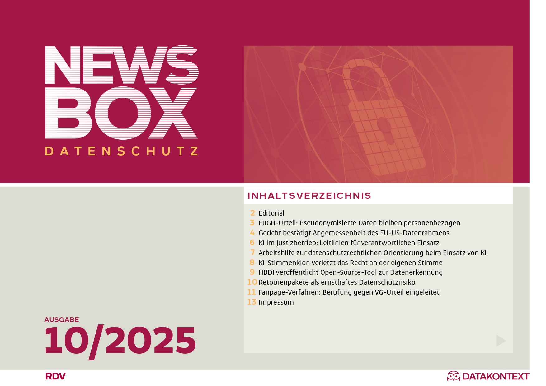Cover Datenschutz-Newsbox 10/2025