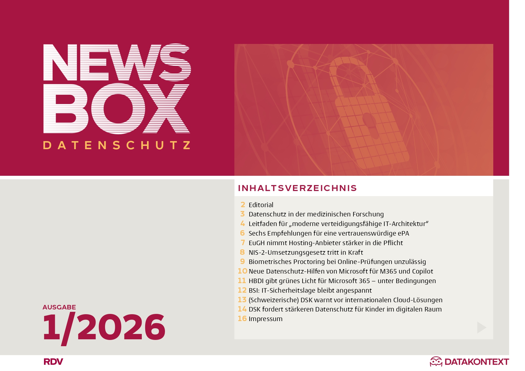 Cover Datenschutz-Newsbox 1/2026