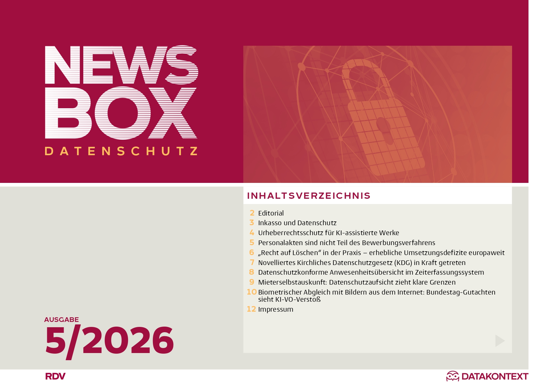 Cover Datenschutz-Newsbox 5/2026